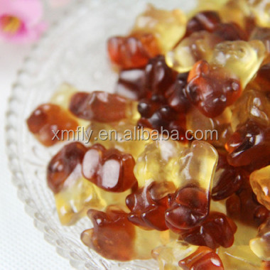 Sugar Coated Cola Bottle Shape Gummy Candy Soft Jelly Candy