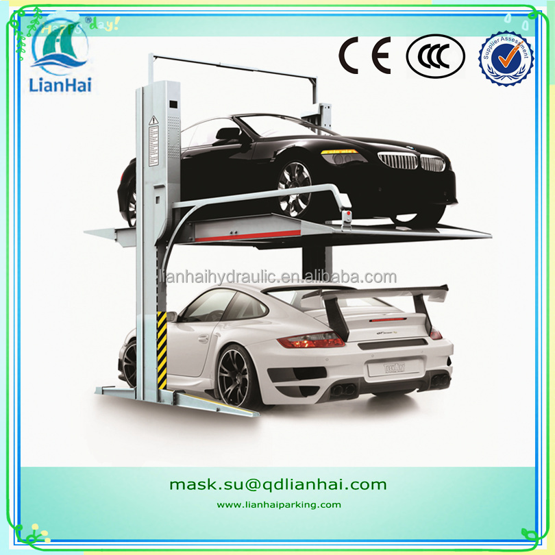 double deck car parking 2 post car parking lift car park system