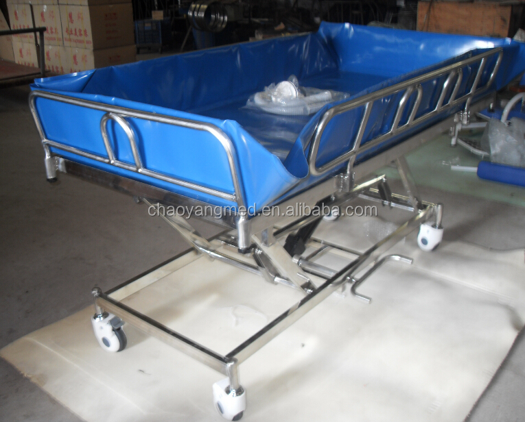 Hydraulic Medical Bath Bed/medical Water Bed/hospital Shower Bed Cy