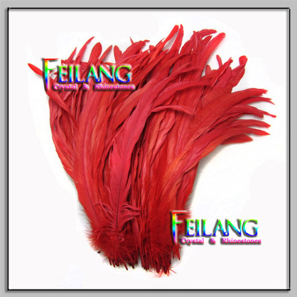 オンドリの羽の赤を作り上げるための色のコックの羽の装飾の結婚式仕入れ・メーカー・工場
