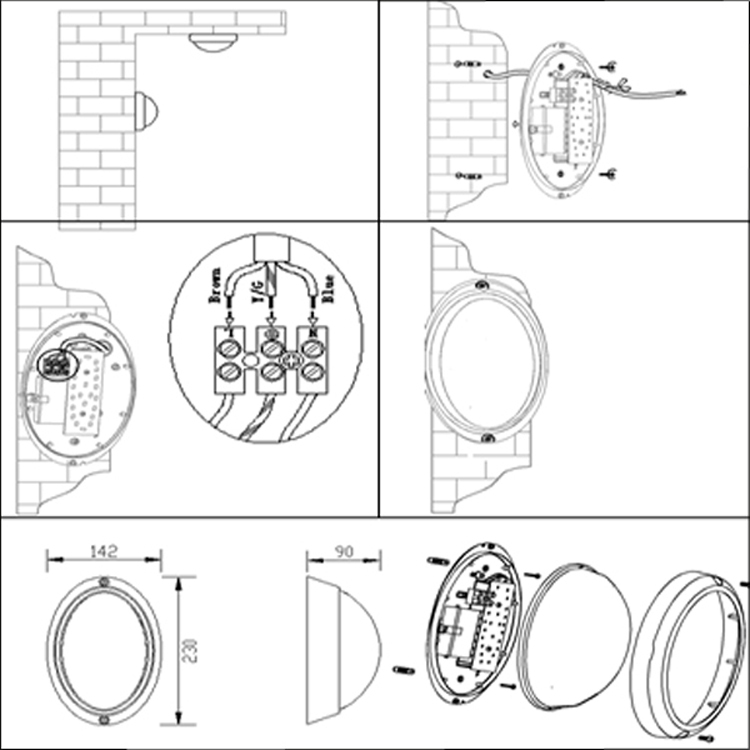 12w、 15w、 完全防水18Ｗip65屋外ledシーリングランプ仕入れ・メーカー・工場