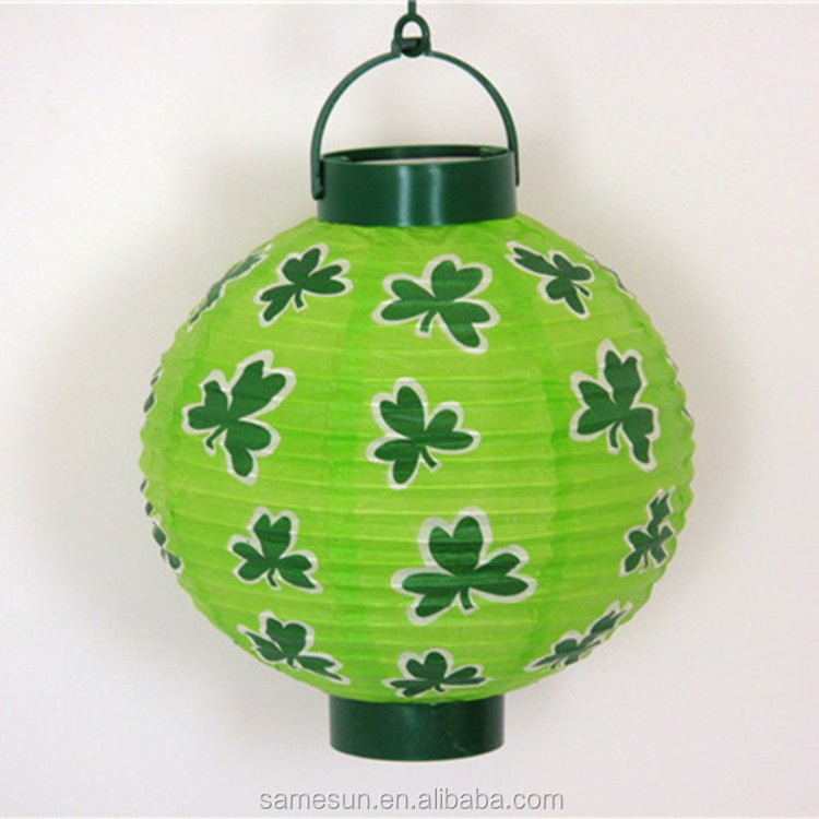 New Design Led Paper Lantern With Polka Dots Printing For Party