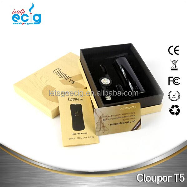 2014 new coming design cloupor t5 50w mod with large OLED screen