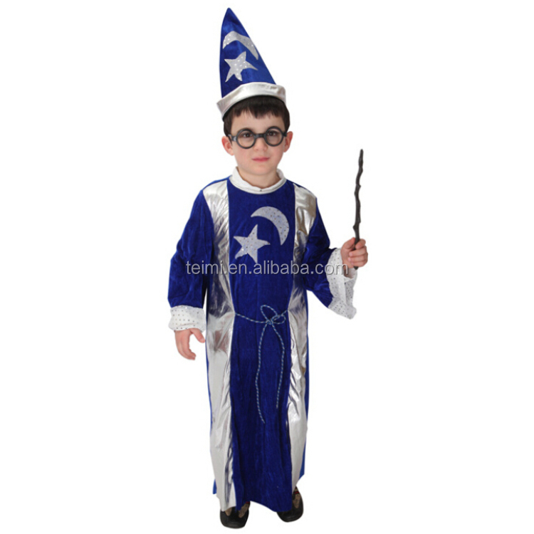 新しいスタイルのファッション子供ハロウィン子供の魔法のウィザード衣装仕入れ・メーカー・工場