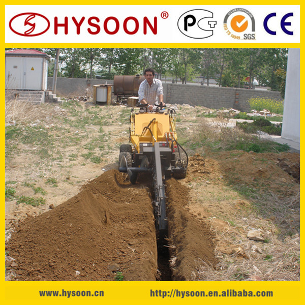 HY380 mini skid steer loader with trencher 2.jpg