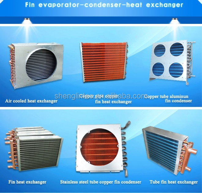 Condenser Hx Heat Exchanger Round/squared Heat Exchangers For Cassette Chilled Water Fan Coil