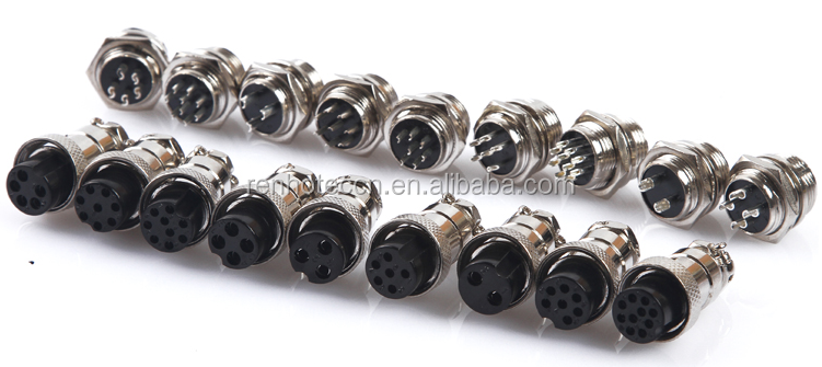 16MM reverse assembling 4pin circular connectors