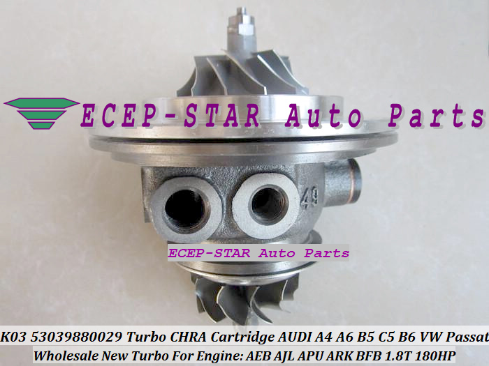 K03 53039880029 Turbo CHRA Cartridge Turbocharger Core For AUDI A4 A6 B5 C5 B6 VOLKSWAGE Passat 1.8T AEB AJL APU ARK BFB 180HP (6)