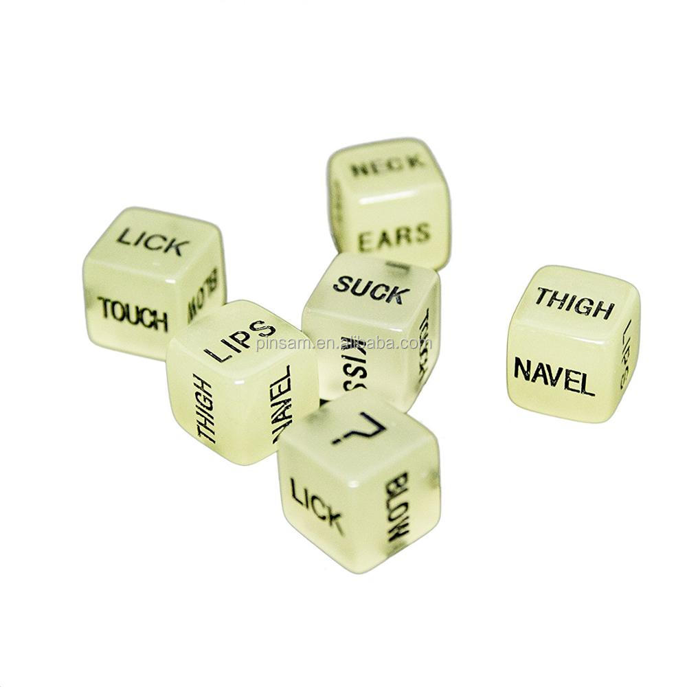 New Design Acrylic Glowing Sexy Dice for Adult Games Bar Game sex Dice love  dice 2 pcs set| Alibaba.com