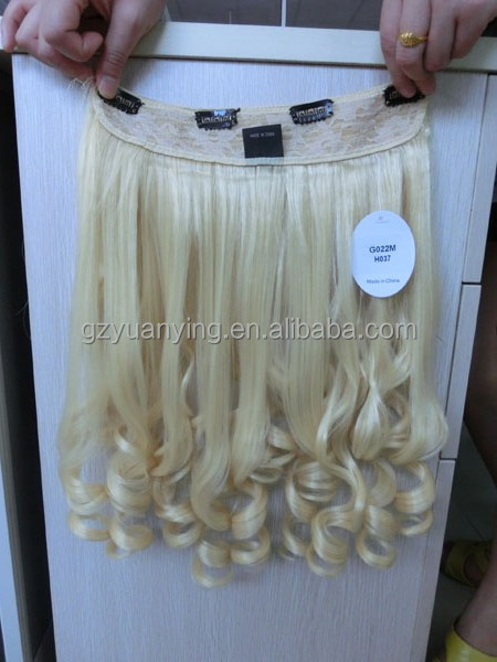ホットな新製品のためのカーリーポニーテールクリップヘアピース2015三つ編み問屋・仕入れ・卸・卸売り