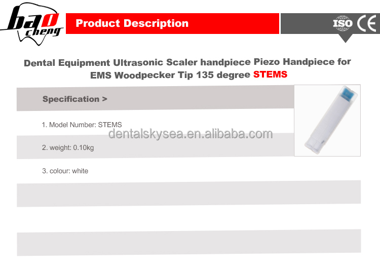 最も安い価格茎!!! 超音波圧電スケーラーハンドピースemsのためのキツツキの先端135degree/スケーラーハンドピース仕入れ・メーカー・工場