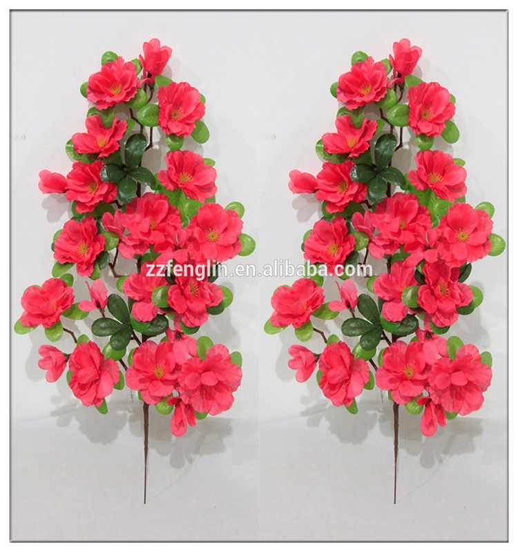 カラフルな人工的な花の枝の偽桃花の結婚披露宴の装飾仕入れ・メーカー・工場