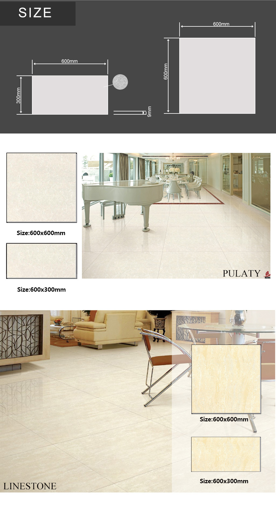 最高の品質とガラス固化体のタイルの床のタイル600600mmpulaty3.67メートル当たり価格usd 問屋・仕入れ・卸・卸売り