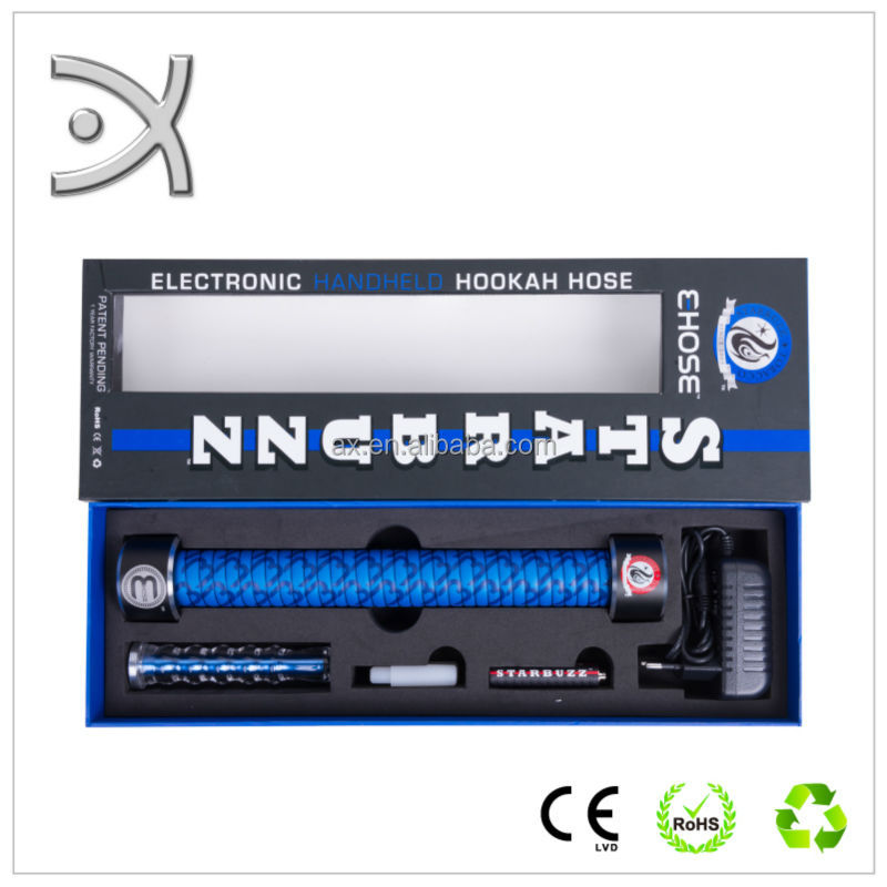 2014 Portable handle e shisha vaporizer huge puffs e hose electric hookah