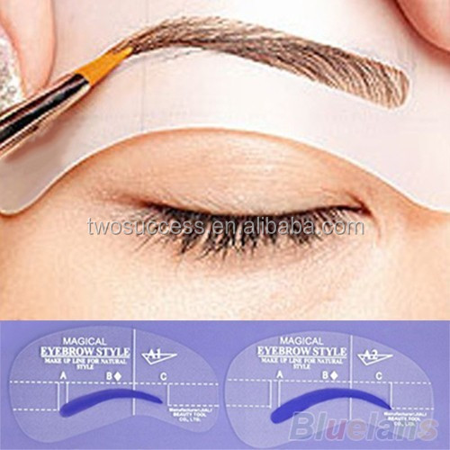 Eyebrow Design Card Magical Permanent Makeup Eyebrow Stencil For Mature Style