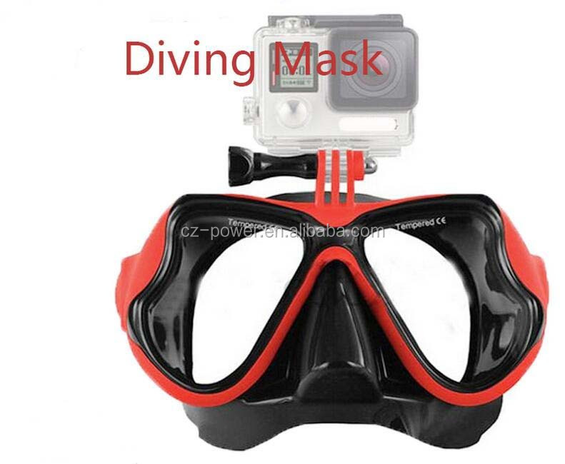 新しい到着の gopro スキューバダイビング マスク と スノーケル強化レンズ バージョン シリコンダイビングマスク用大人の超クリア スキューバダイビング マスク仕入れ・メーカー・工場