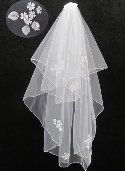 飾られた花優雅なイスラム教徒の結婚式のブライダルベール問屋・仕入れ・卸・卸売り