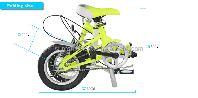 マウスkubao12インチスチール自転車子供の折りたたみ自転車良質折りたたみバイク問屋・仕入れ・卸・卸売り