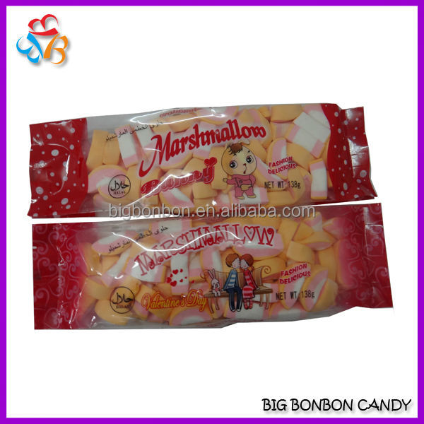 Halal Orange Shape Marshmallow,China BIG BONON CANDY price supplier