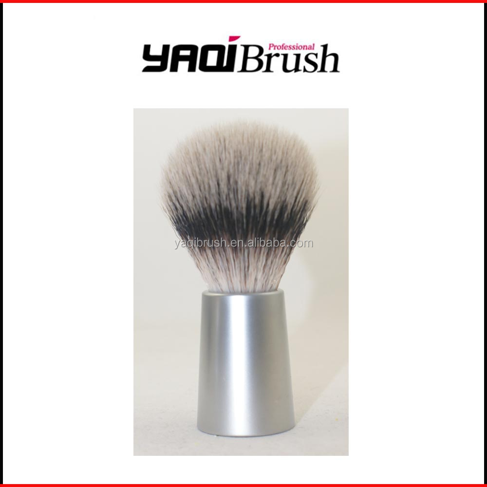 classic men"s shaving brush with synthetic/nylon hair and metal