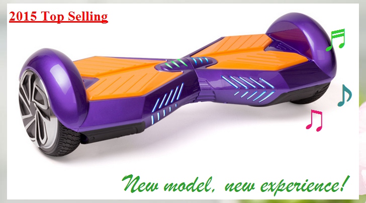 6.5インチ2輪電気スタンディングスクータースケートボードリモコンキーhoverboard一輪車ブルートゥーススピーカー音楽仕入れ・メーカー・工場