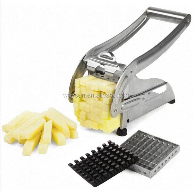 家族ツールチップフライドポテトスライサーポテトチッパーカッターのチョッパー+ブレード高品質2台所用品仕入れ・メーカー・工場