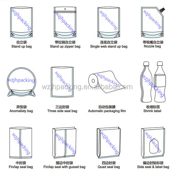 gravure printing laminated zip tea bags