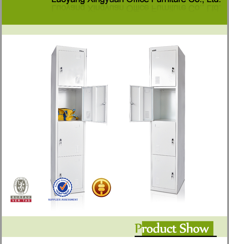 Steel 3 door locker with blue clour for sale