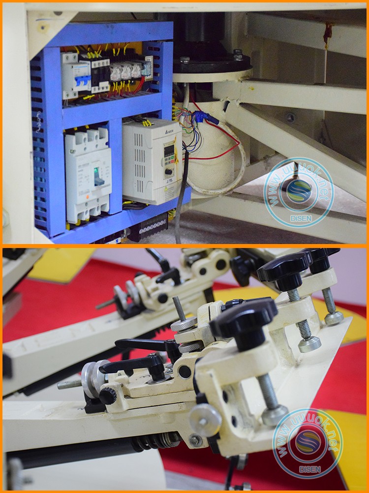 Automatic roll to roll 8 color t-shirt cylinder digital silk semi auto screen printing machine