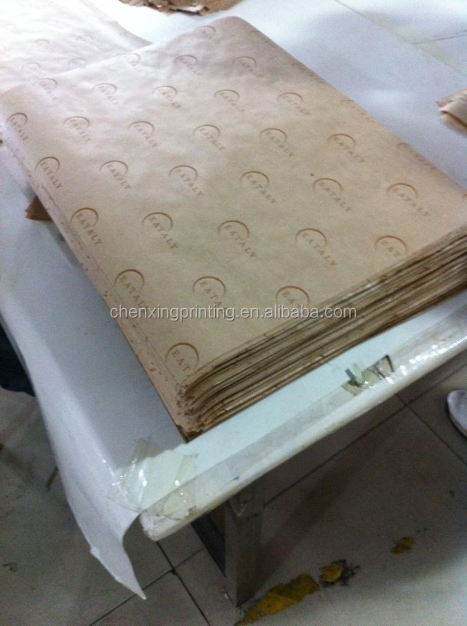 Custom Printed Greaseproof Food Wrapping Paper for Hamburger Sandwich Wholesale Manufacturer