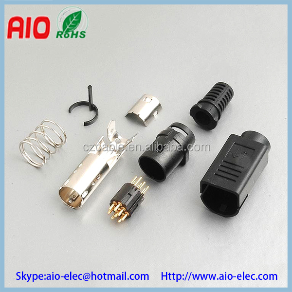 8 Sets Mini 8 Pin Din Male Solder Connector Plastic To Create A