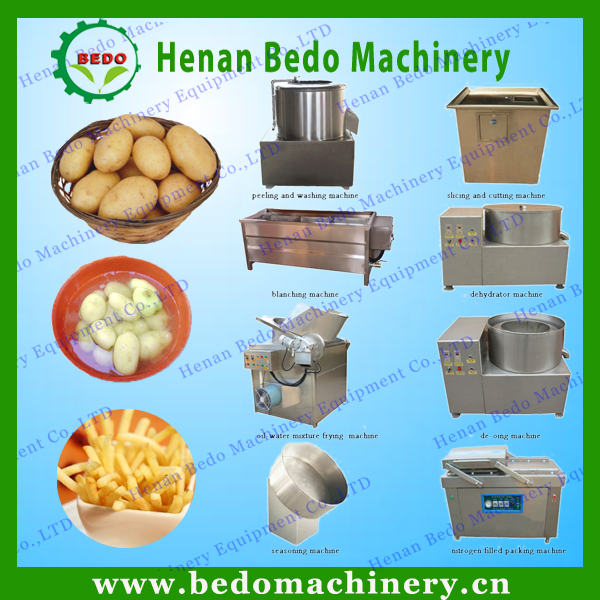 150 kg/h Small Scale Potato Chips Making Machine Manufacturing