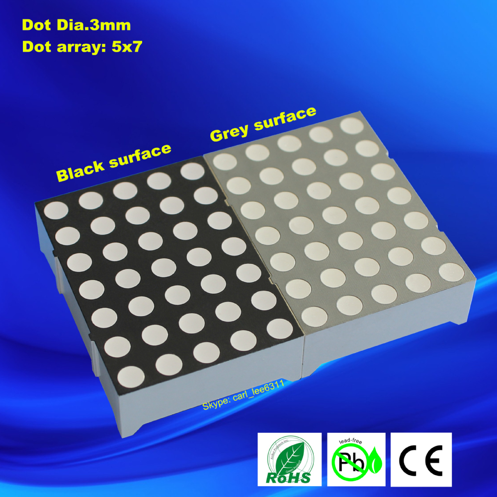 blue led 7x5 matrix led dot matrix 7x5 led dot matrix display 7x5