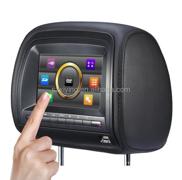 2014年ユニバーサル7インチタッチスクリーンを持つ車のdvdヘッドレスト問屋・仕入れ・卸・卸売り