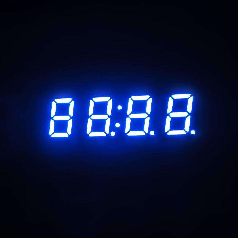 Ultra red 0.4041inch 4 digits large display digital wall clock