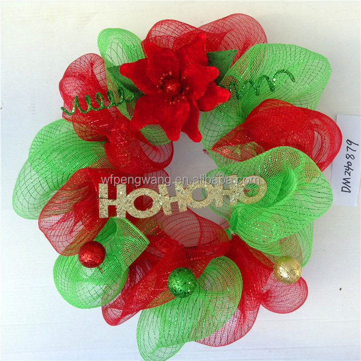Deco malla poli para las decoraciones de navidad flores y ...