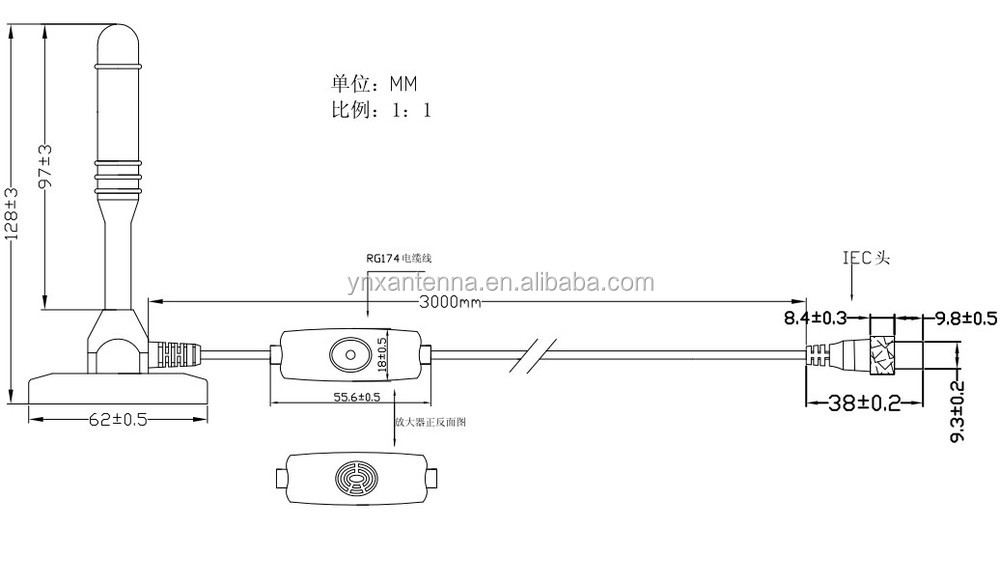 ミニデジタルテレビuhf高利得アンテナ, 小型衛星のパラボラアンテナ仕入れ・メーカー・工場