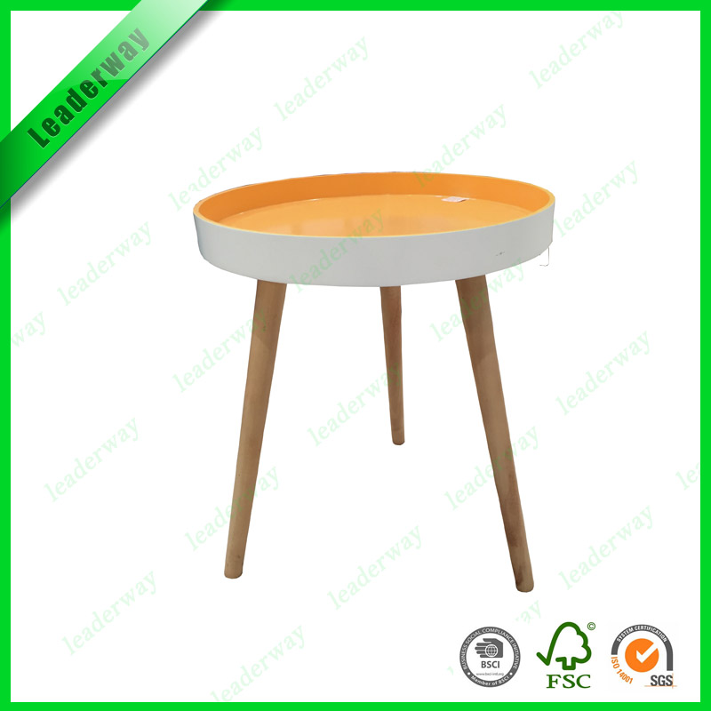 熱い販売の近代的な円形の木製のコーヒーテーブル/用サイドテーブルリビングルーム仕入れ・メーカー・工場