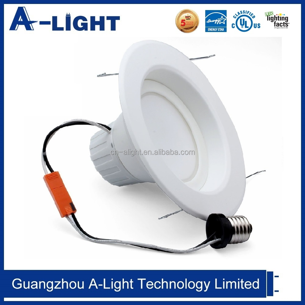 6"" 13w led dimmable recessed can light 36w fluorescent light