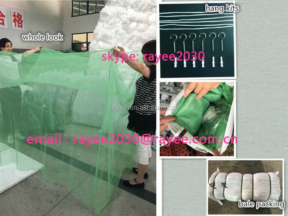 green mosquito net with hang kits