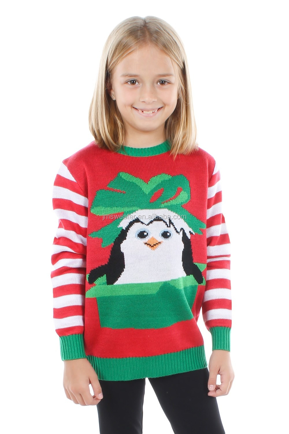 2016新しい女の子のペンギンクリスマスセーター仕入れ・メーカー・工場