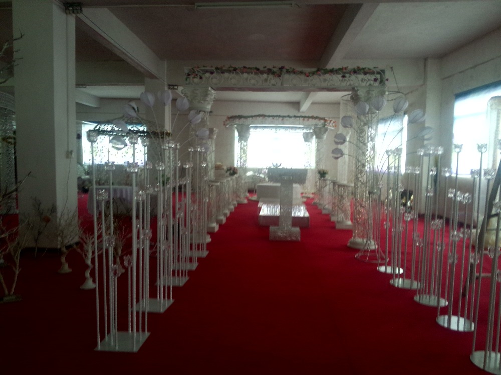 Wholesale Back Ground Wedding Decoration Crystal Pillar With Light ...