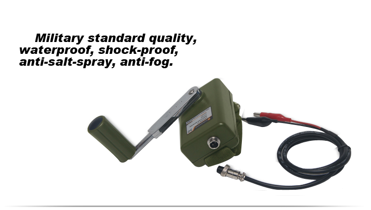24V DC hand crank power generator