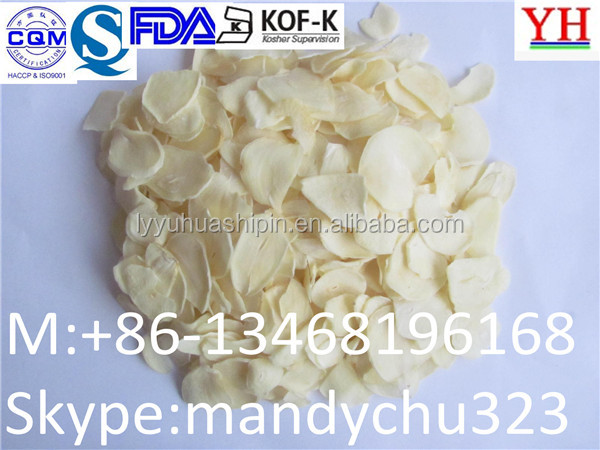 2014 crop with root dehydrated garlic flakes