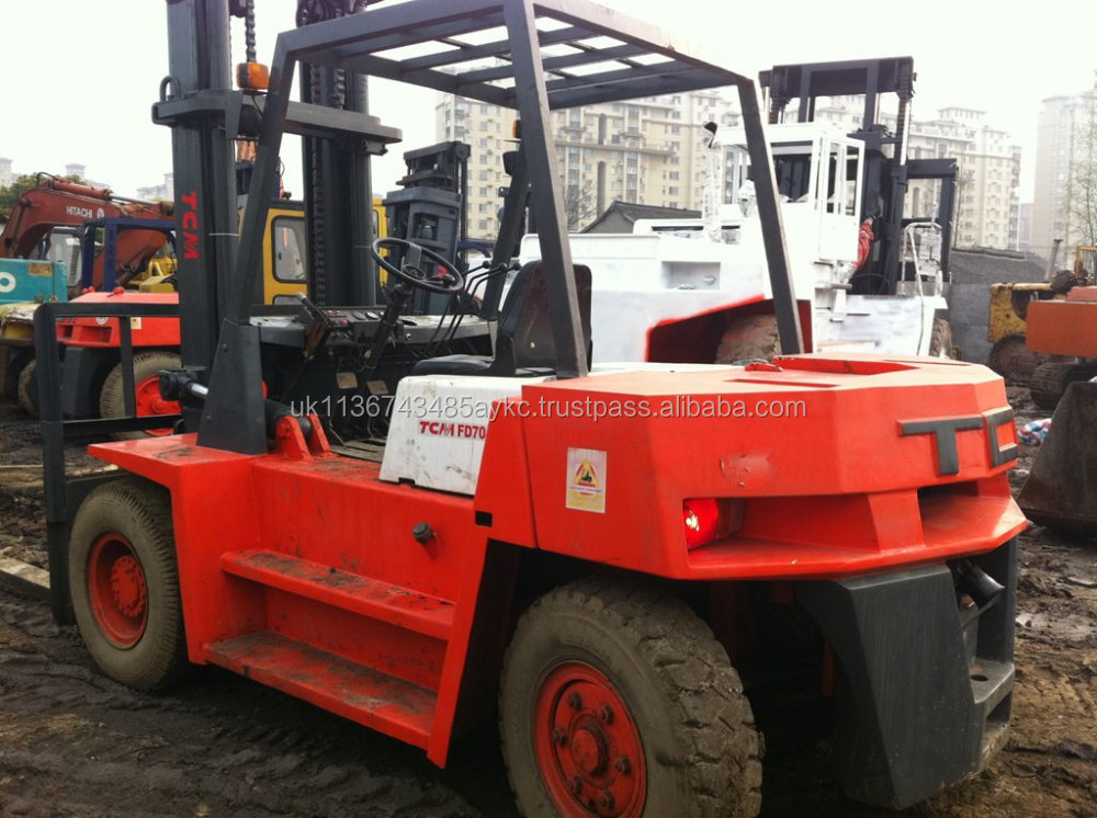 日本オリジナル使用tcmフォークリフト7ton fd70、使用tcm 7tonフォークリフト用販売、日本フォークリフト7トン仕入れ・メーカー・工場