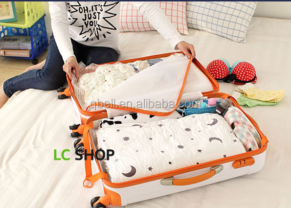 熱い- を販売ハンドロール真空保存袋旅行のためのスペースを節約する、( vacuumized)問屋・仕入れ・卸・卸売り