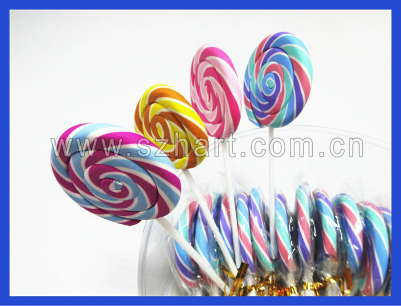 Cute lollipop shape eraser for kids gift