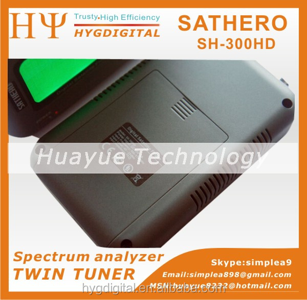 Sathero SH-300HD DVB-S2 HD Digital Satellite Finder Twin Tuner Spectrum analyzer Digital Satellite Finder SATHERO SH-300HD