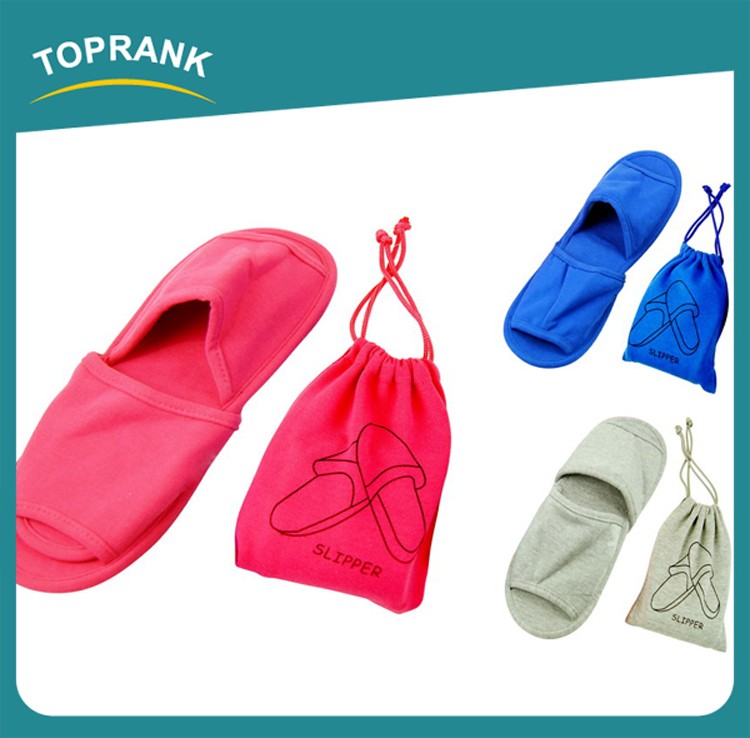 folding slippers in pouch