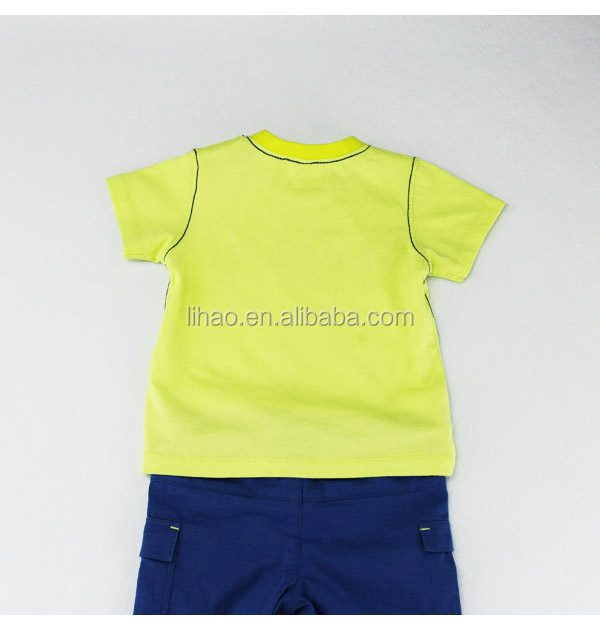 2014年綿100％プリントの赤ん坊の摩耗子供の男の子の服のサプライヤー中国で問屋・仕入れ・卸・卸売り